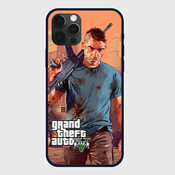 Чехол для iPhone 12 Pro Max GTA 5: Gangsta, цвет: 3D-черный