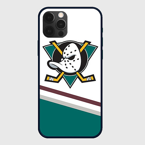 Чехол iPhone 12 Pro Max Anaheim Ducks Selanne / 3D-Черный – фото 1