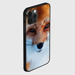 Чехол для iPhone 12 Pro Max Взгляд лисы, цвет: 3D-черный — фото 2
