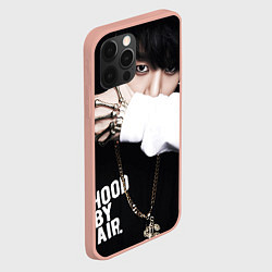 Чехол для iPhone 12 Pro Max BTS: Hood by air, цвет: 3D-светло-розовый — фото 2