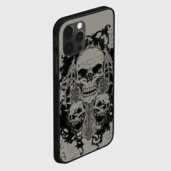 Чехол для iPhone 12 Pro Max Skulls, цвет: 3D-черный — фото 2