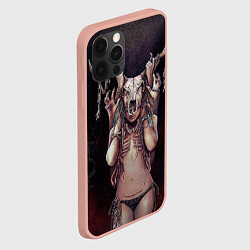 Чехол для iPhone 12 Pro Max Хранительница леса, цвет: 3D-светло-розовый — фото 2