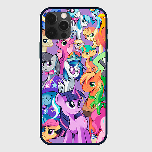 Чехол iPhone 12 Pro Max My Little Pony / 3D-Черный – фото 1