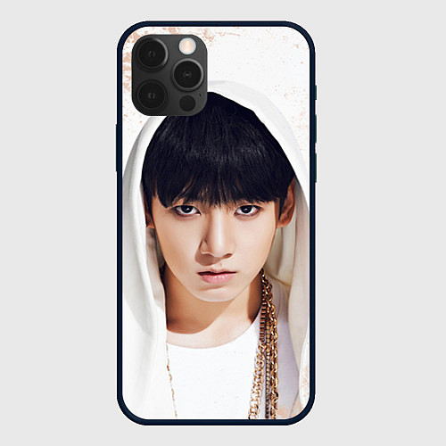 Чехол iPhone 12 Pro Max Jeon Jung Kook / 3D-Черный – фото 1