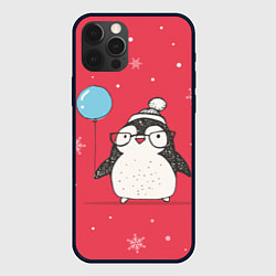 Чехол для iPhone 12 Pro Max Влюбленная пингвинка, цвет: 3D-черный