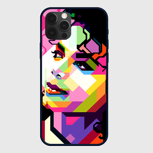 Чехол iPhone 12 Pro Max Michael Jackson Art / 3D-Черный – фото 1