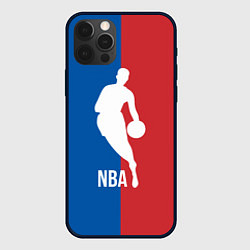 Чехол для iPhone 12 Pro Max Эмблема NBA, цвет: 3D-черный