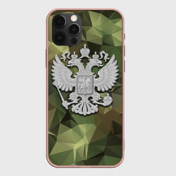 Чехол iPhone 12 Pro Max Камуфляж и герб