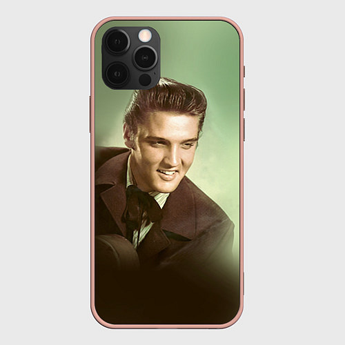 Чехол iPhone 12 Pro Max Elvis Young / 3D-Светло-розовый – фото 1