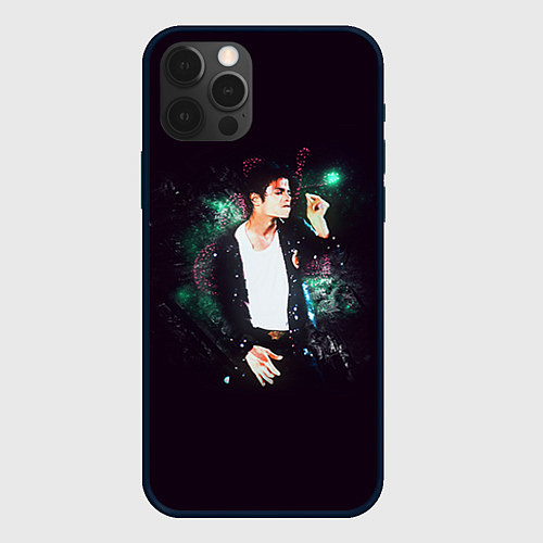 Чехол iPhone 12 Pro Max Michael Jackson / 3D-Черный – фото 1