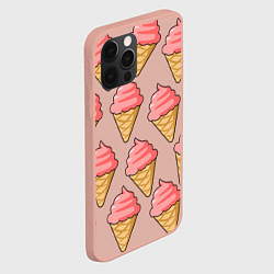 Чехол для iPhone 12 Pro Max Мороженки, цвет: 3D-светло-розовый — фото 2