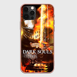 Чехол для iPhone 12 Pro Max Dark Souls War, цвет: 3D-светло-розовый