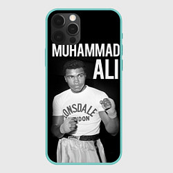 Чехол для iPhone 12 Pro Max Muhammad Ali, цвет: 3D-мятный