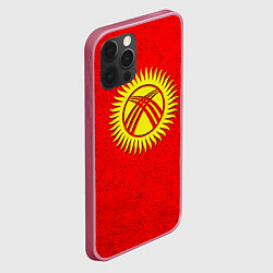 Чехол для iPhone 12 Pro Max Киргизия, цвет: 3D-малиновый — фото 2