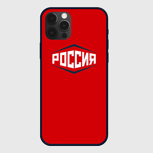 Чехол iPhone 12 Pro Max Россия / 3D-Черный – фото 1