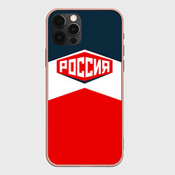 Чехол для iPhone 12 Pro Max Россия СССР, цвет: 3D-светло-розовый