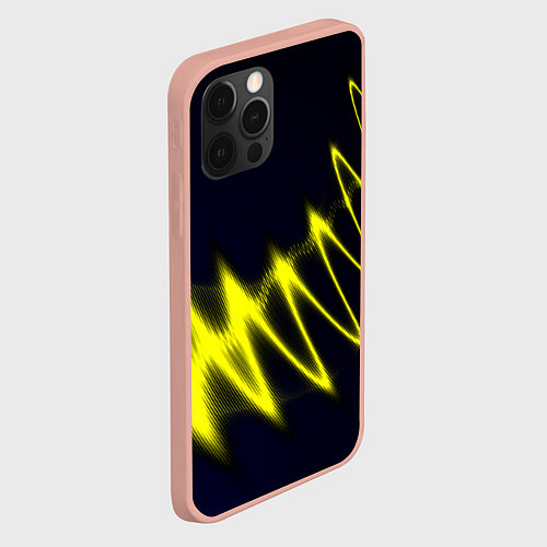 Чехол iPhone 12 Pro Max Молния / 3D-Светло-розовый – фото 2