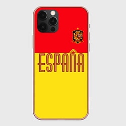 Чехол для iPhone 12 Pro Max Сборная Испании: Евро 2016, цвет: 3D-светло-розовый