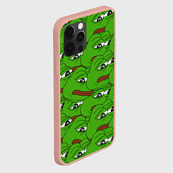 Чехол для iPhone 12 Pro Max Sad frogs, цвет: 3D-светло-розовый — фото 2