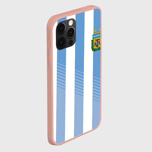 Чехол iPhone 12 Pro Max Сборная Аргентины: ЧМ-2018 / 3D-Светло-розовый – фото 2