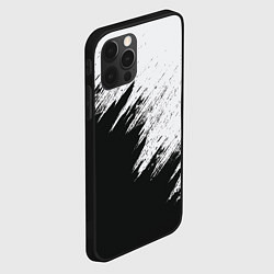 Чехол для iPhone 12 Pro Max Черно-белый разрыв, цвет: 3D-черный — фото 2