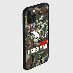 Чехол для iPhone 12 Pro Best fisherman, цвет: 3D-черный — фото 2