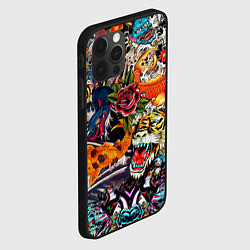 Чехол для iPhone 12 Pro Dsquared tatoo, цвет: 3D-черный — фото 2