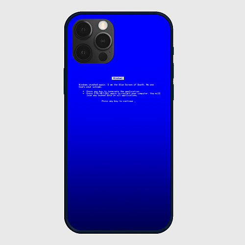 Чехол iPhone 12 Pro BSOD / 3D-Черный – фото 1