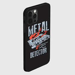 Чехол для iPhone 12 Pro Metal Detector, цвет: 3D-черный — фото 2