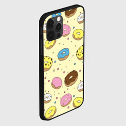 Чехол для iPhone 12 Pro Сладкие пончики, цвет: 3D-черный — фото 2