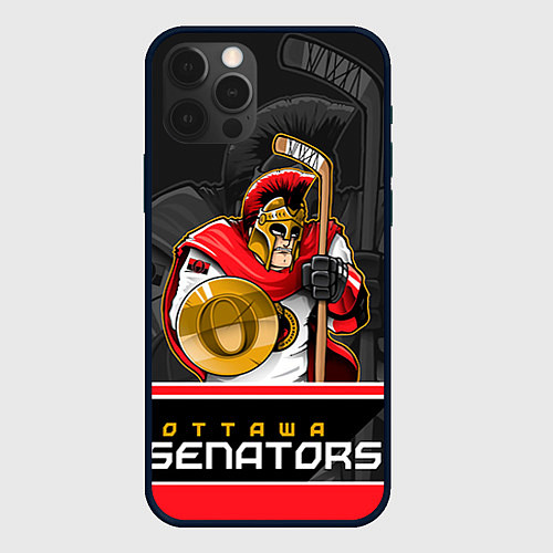 Чехол iPhone 12 Pro Ottawa Senators / 3D-Черный – фото 1