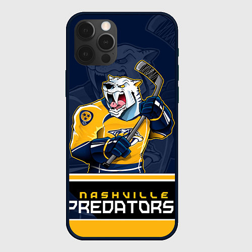 Чехол iPhone 12 Pro Nashville Predators / 3D-Черный – фото 1