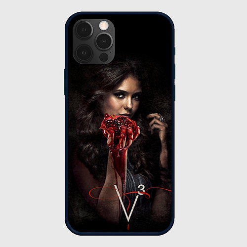 Чехол iPhone 12 Pro Elena Gilbert V3 / 3D-Черный – фото 1