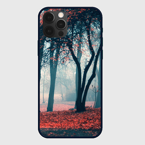 Чехол iPhone 12 Pro Осень / 3D-Черный – фото 1