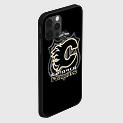 Чехол для iPhone 12 Pro Calgary Flames Team, цвет: 3D-черный — фото 2