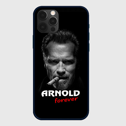 Чехол iPhone 12 Pro Arnold forever / 3D-Черный – фото 1