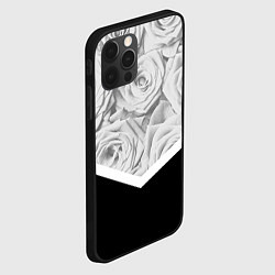 Чехол для iPhone 12 Pro Розы, цвет: 3D-черный — фото 2