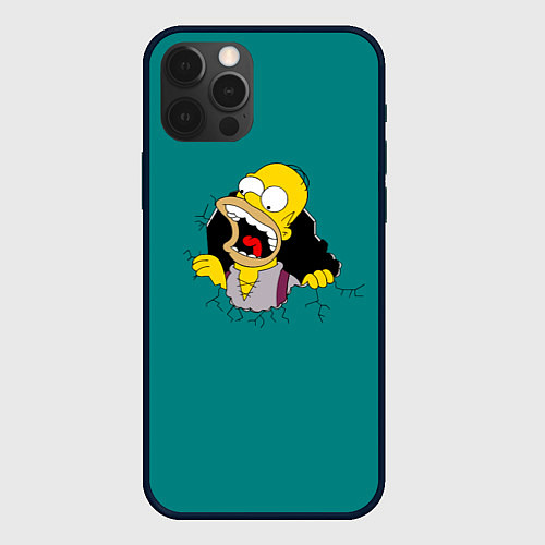 Чехол iPhone 12 Pro Alien-Homer / 3D-Черный – фото 1