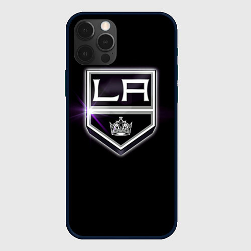 Чехол iPhone 12 Pro Los Angeles Kings / 3D-Черный – фото 1