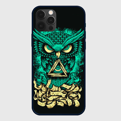 Чехол iPhone 12 Pro Bring Me The Horizon: Owl / 3D-Черный – фото 1