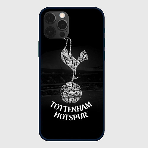 Чехол iPhone 12 Pro Tottenham Hotspur / 3D-Черный – фото 1