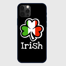 Чехол для iPhone 12 Pro Irish - tricolor clover, цвет: 3D-черный