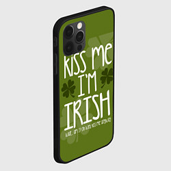 Чехол для iPhone 12 Pro Kiss me - Im Irish, цвет: 3D-черный — фото 2