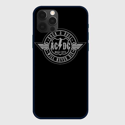 Чехол iPhone 12 Pro AC/DC: Will never die / 3D-Черный – фото 1