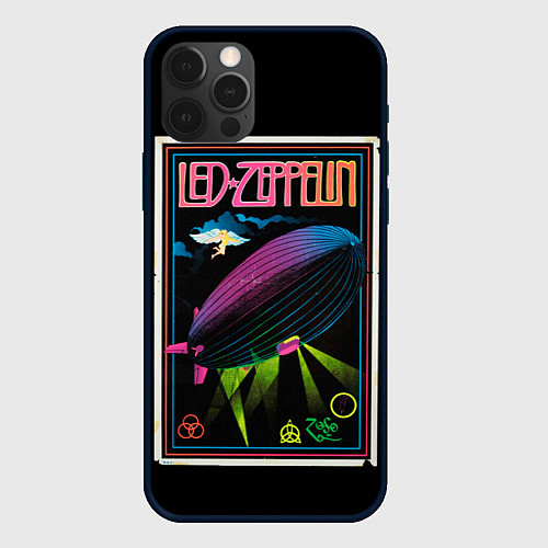 Чехол iPhone 12 Pro Led Zeppelin: Angel Poster / 3D-Черный – фото 1