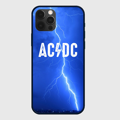 Чехол iPhone 12 Pro AC/DC: Lightning / 3D-Черный – фото 1