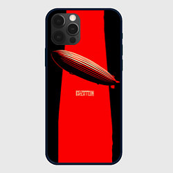 Чехол для iPhone 12 Pro Led Zeppelin: Red line, цвет: 3D-черный