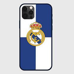 Чехол для iPhone 12 Pro Real Madrid: Blue style, цвет: 3D-черный