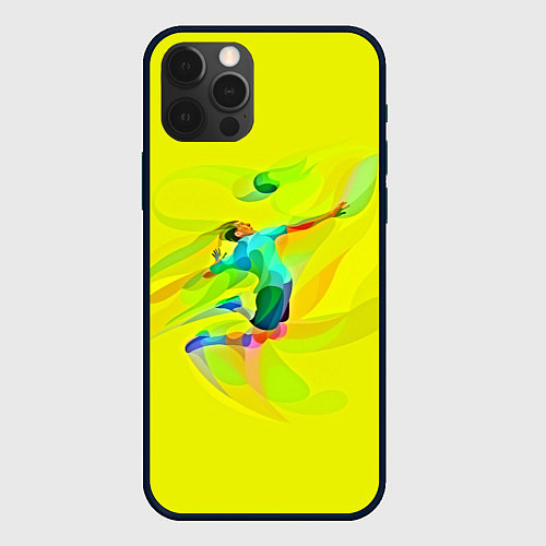 Чехол iPhone 12 Pro Волейбол / 3D-Черный – фото 1