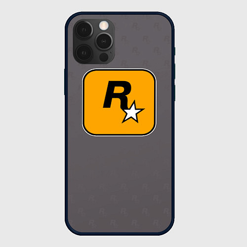 Чехол iPhone 12 Pro GTA VI: Rockstar Games / 3D-Черный – фото 1